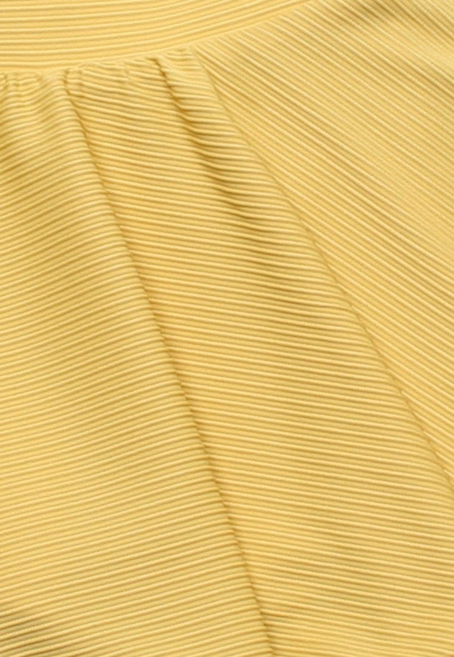 Girls moleyapparels | Ridged Fabric Skirt Yellow (Girl'S Bottom)