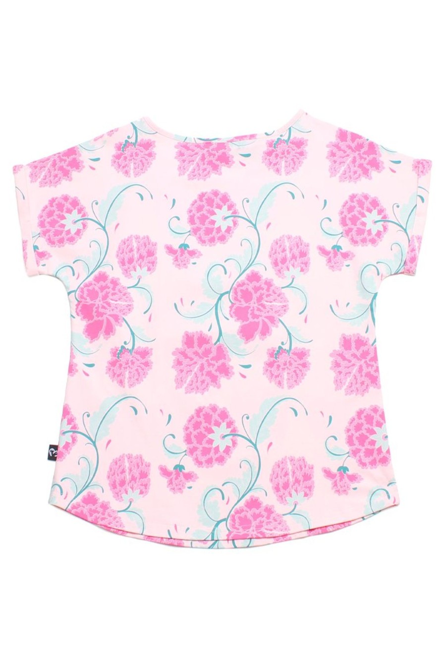 Matching Sets moleyapparels | Peony Floral Print Ladies' Blouse Pink