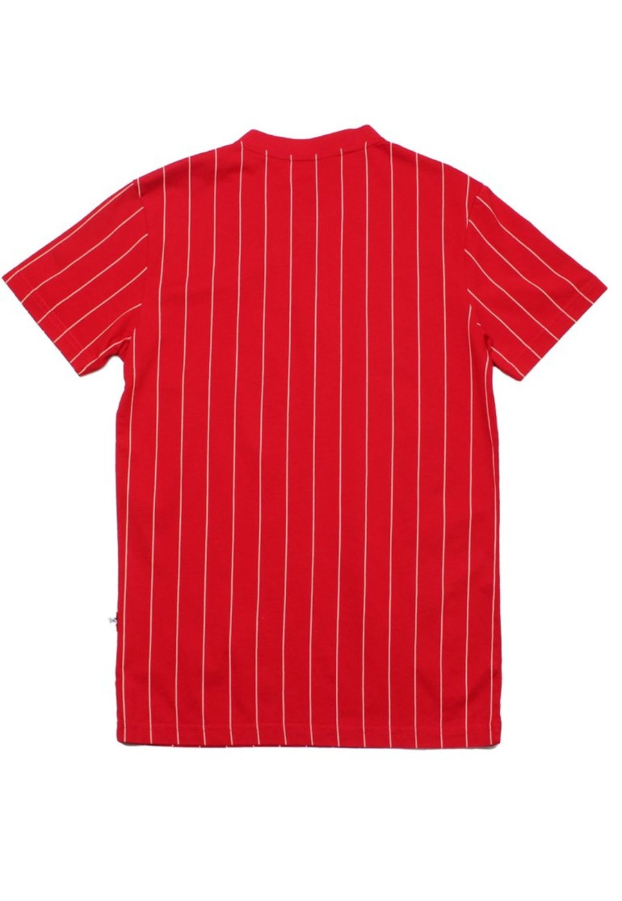 Matching Sets moleyapparels | Awesome Baseball Stripes Henley T-Shirt Red (Men'S T-Shirt)