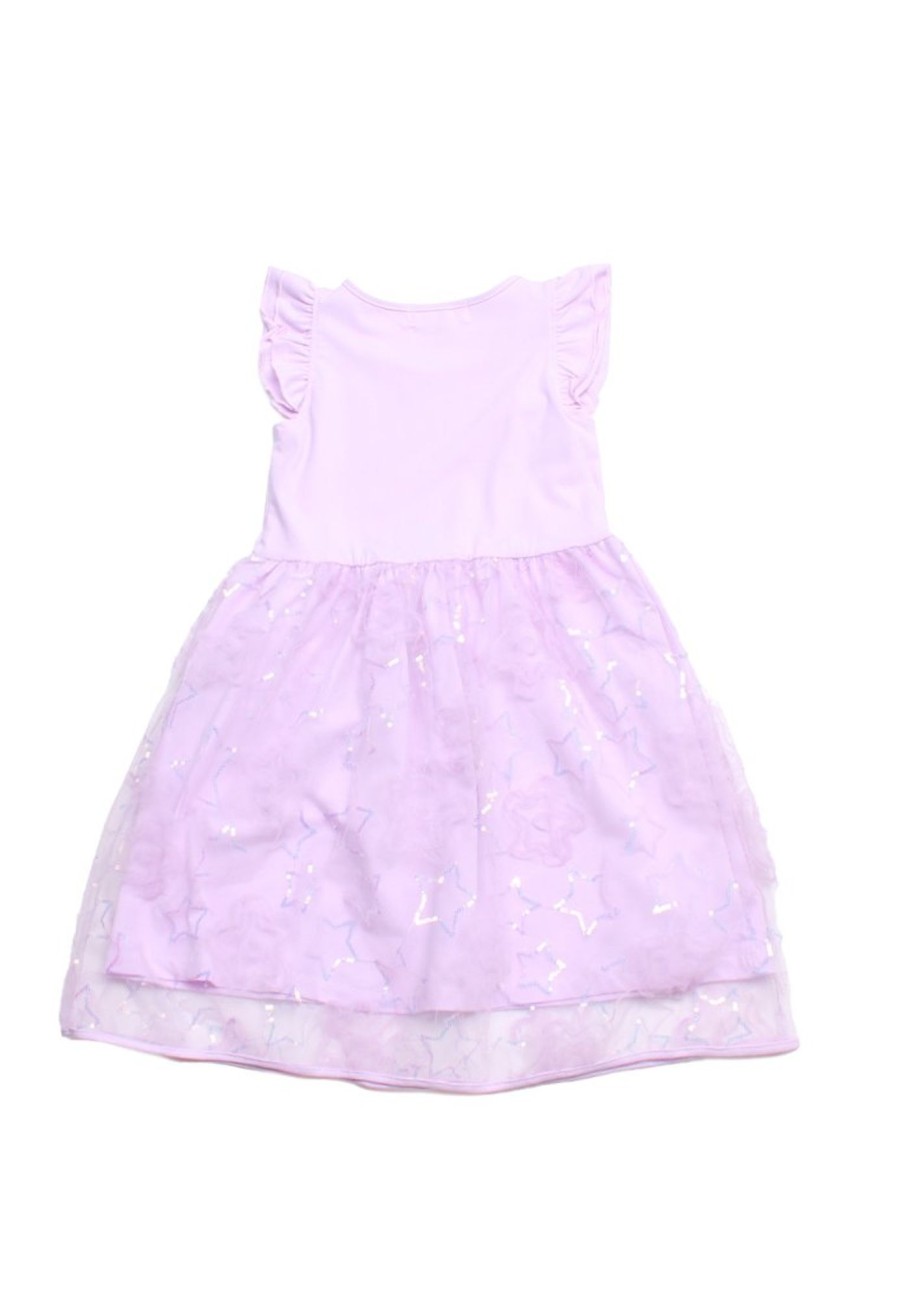 Girls moleyapparels | Star Sequin Bubble Dress Purple (Girl'S Dress)