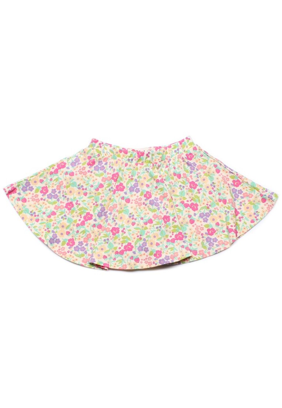 Matching Sets moleyapparels | Floral Print Skirt Yellow (Girl'S Bottom)