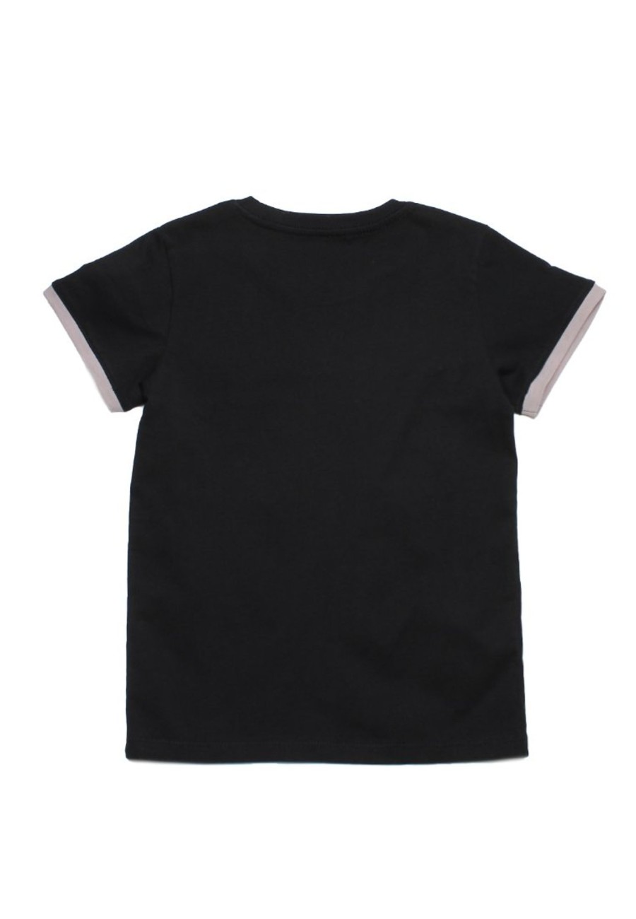 Matching Sets moleyapparels | Colour Block Panel T-Shirt Black (Boy'S T-Shirt)