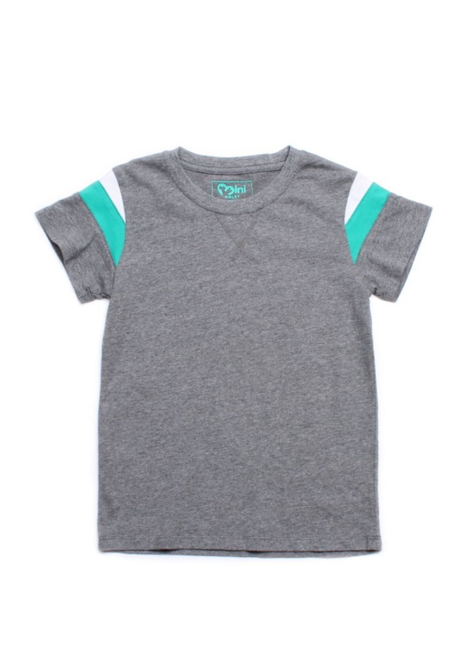 Boys moleyapparels | Colour Block T-Shirt Grey (Boy'S T-Shirt)