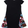 Ladies moleyapparels | Abstract Art Shift Dress Black (Ladies' Dress)