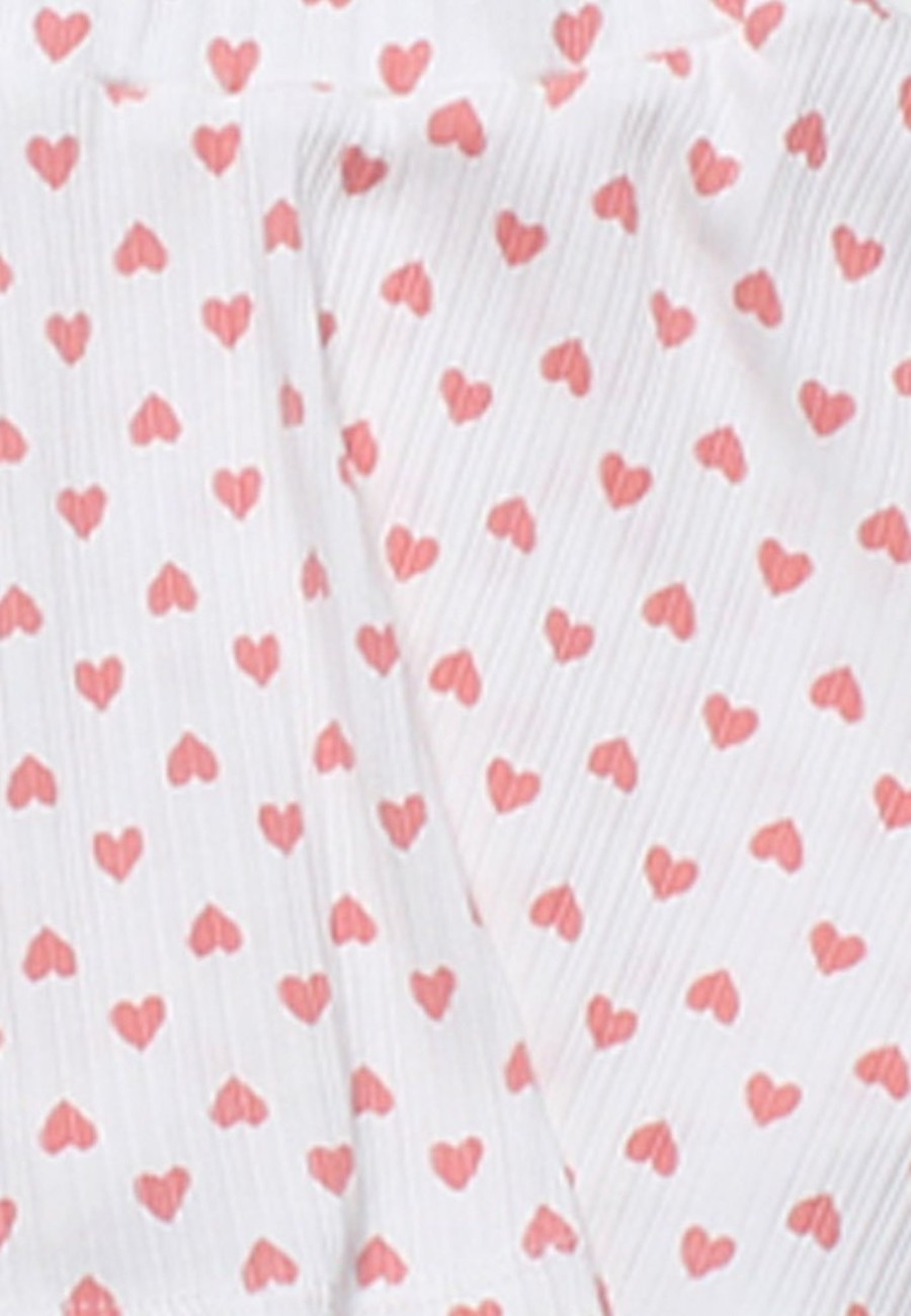 Girls moleyapparels | Hearts Ribbed Skirt White (Girl'S Bottom)