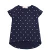 Girls moleyapparels | Polka Dots Print T-Shirt Navy (Girl'S Top)