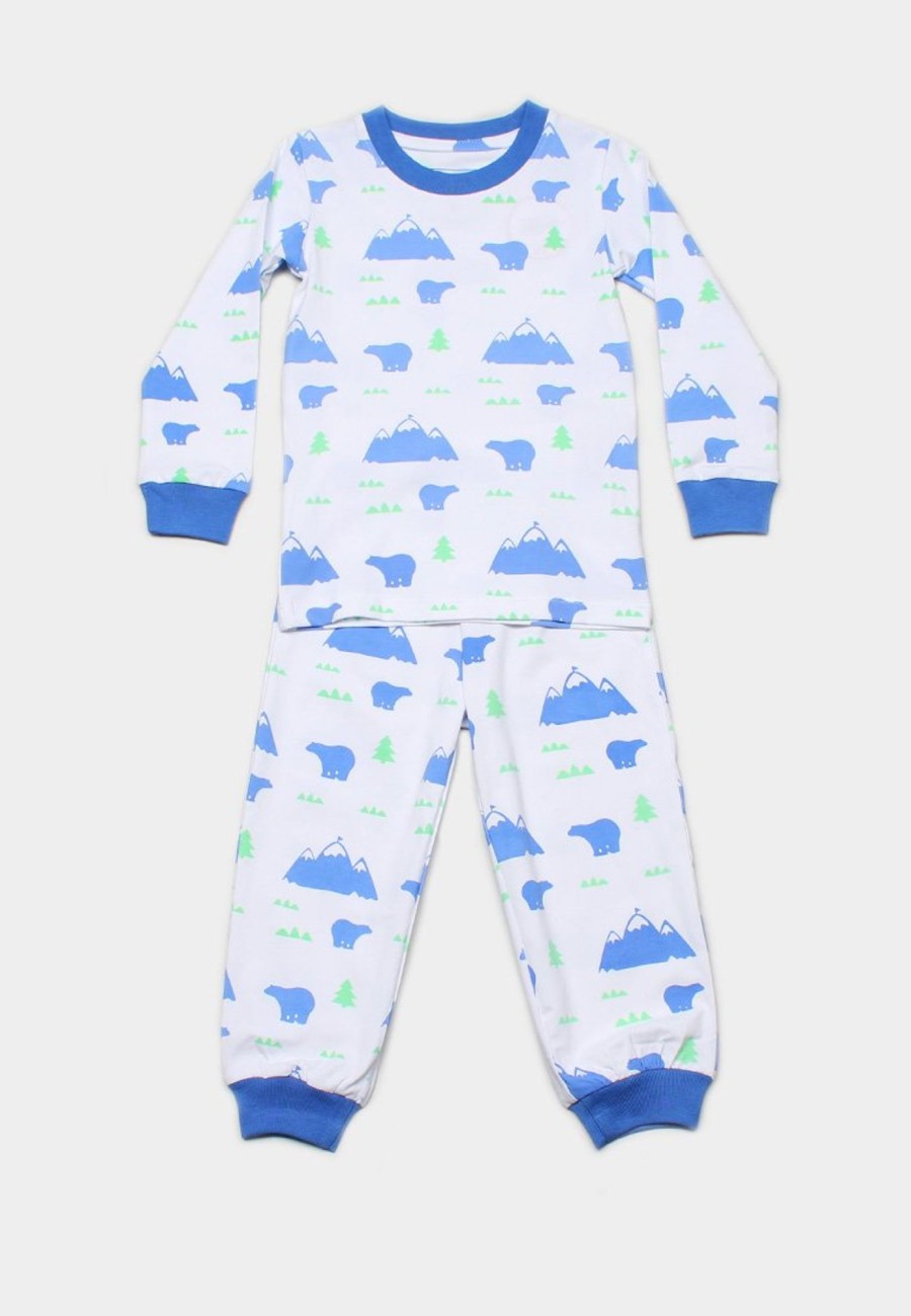 Kids Pyjamas moleyapparels | Polar Bear Print Pyjamas Set White (Kids' Pyjamas)