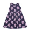 Girls moleyapparels | Pearl Oyster Print Dress Navy (Girl'S Dress)