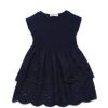 Girls moleyapparels | Eyelet Layered Premium Dress Navy (Girl'S Dress)