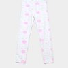 Girls moleyapparels | Geometric Strawberry Print Leggings White (Girl'S Bottom)