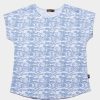 Matching Sets moleyapparels | Whale Wave Print Blouse White (Ladies' Top)