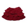 Girls moleyapparels | 3 Tier Ribbed Skirt Red (Girl'S Bottom)