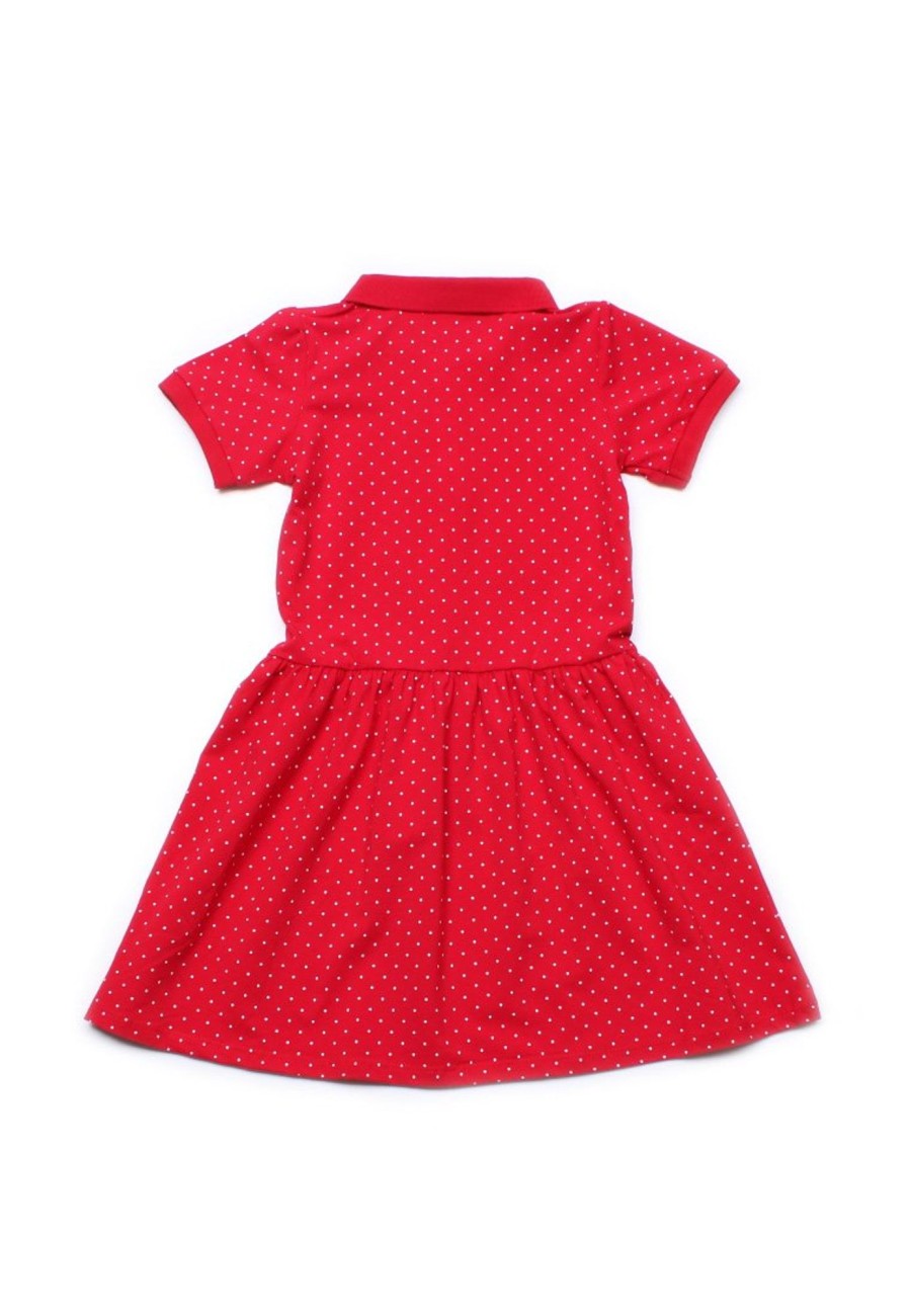 Matching Sets moleyapparels | Polka Dot Polo Dress Red (Girl'S Dress)