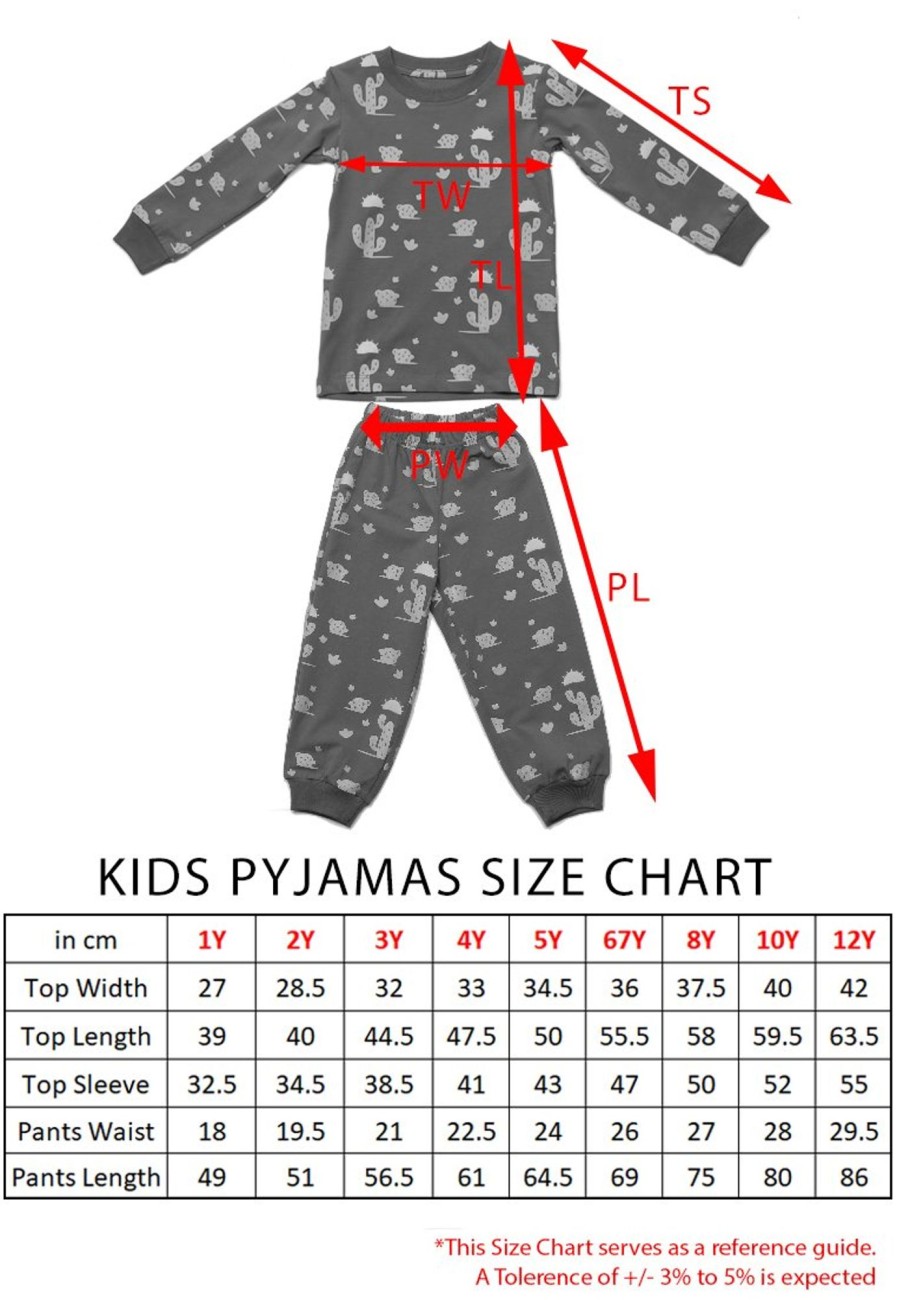 Kids Pyjamas moleyapparels | Polar Bear Print Pyjamas Set Blue (Kids' Pyjamas)