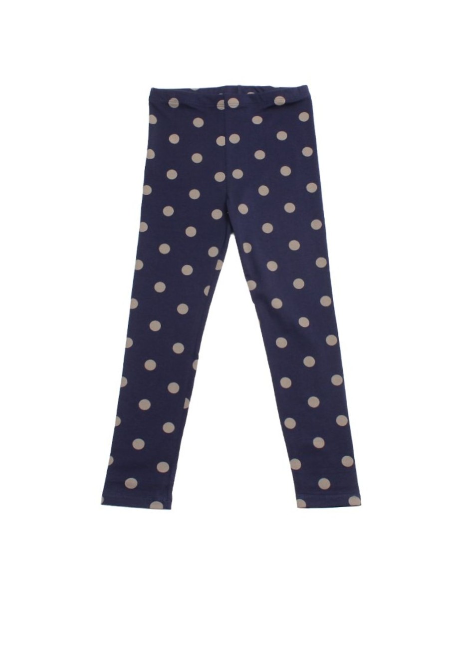 Matching Sets moleyapparels | Polka Dot Leggings Navy (Girl'S Bottom)