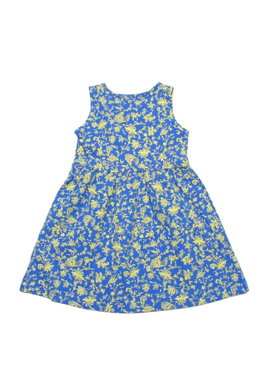 Matching Sets moleyapparels | Ditsy Floral Print Dress Blue (Girl'S Dress)