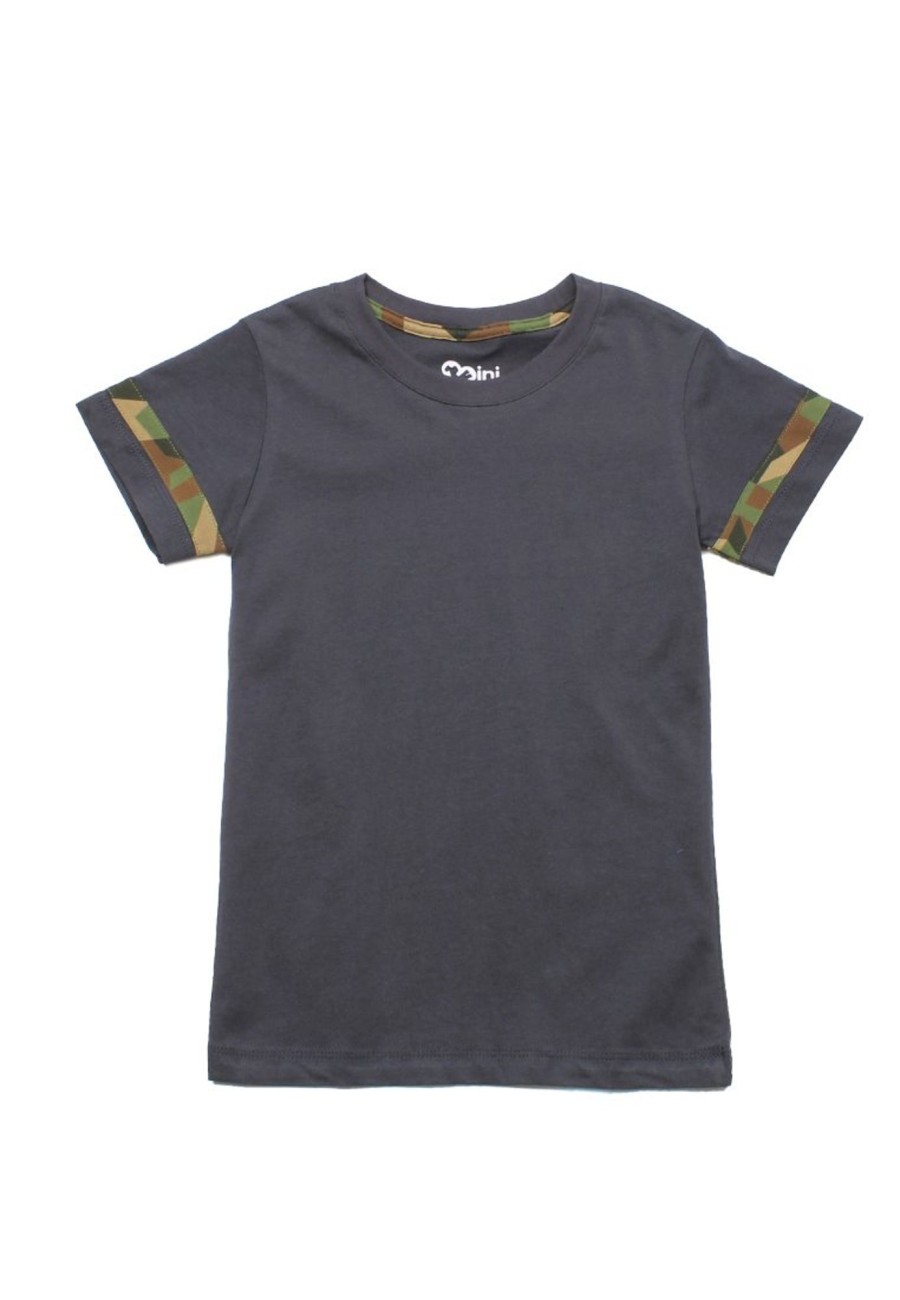 Matching Sets moleyapparels | Camo Details T-Shirt Grey (Boy'S T-Shirt)