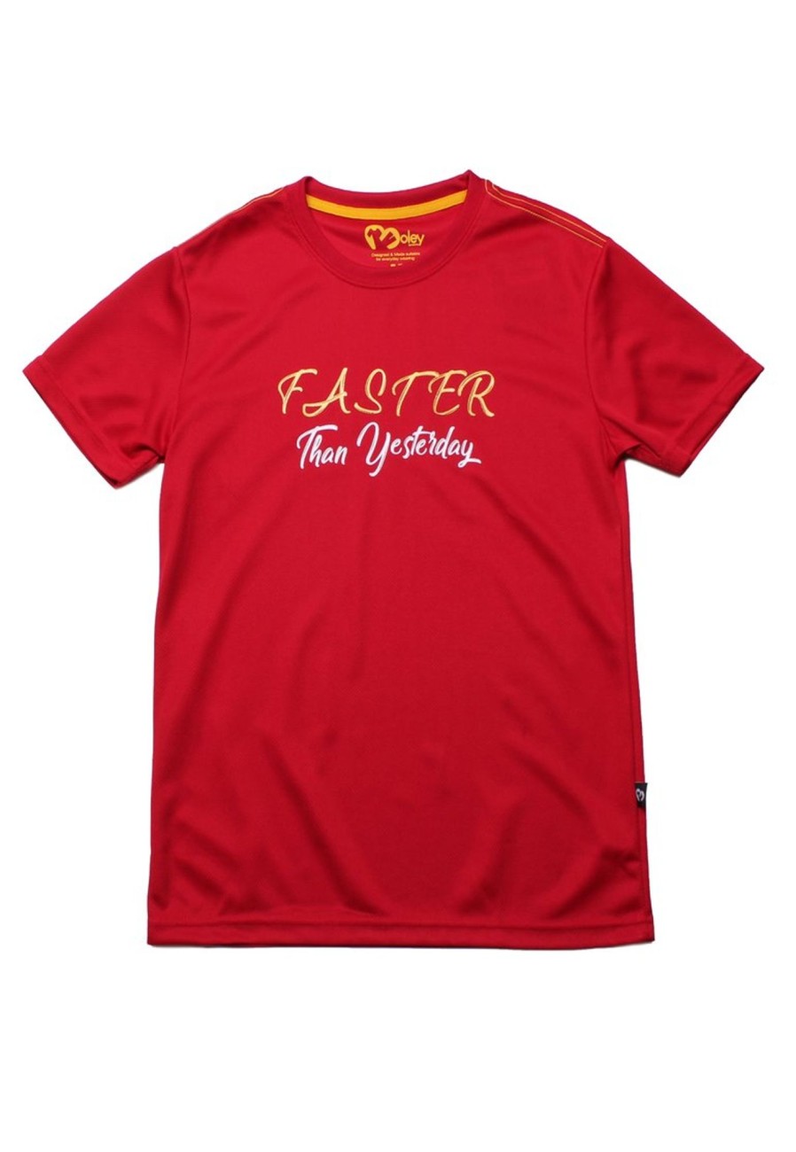 Men moleyapparels | Faster Sports T-Shirt Red (Men'S T-Shirt)