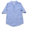 Boys moleyapparels | Oriental Style 3/4 Sleeve Shirt Blue (Boy'S Shirt)