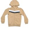 Kids Jackets moleyapparels | Colour Block Chevron Hoodie Jacket Khaki (Kids' Jacket)