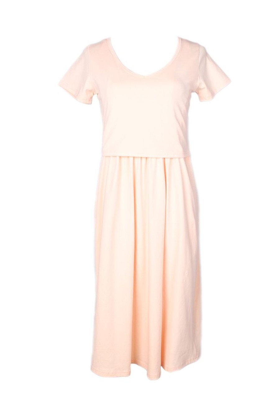 Ladies moleyapparels | Classic Nursing Skater Dress Pink (Ladies' Dress)