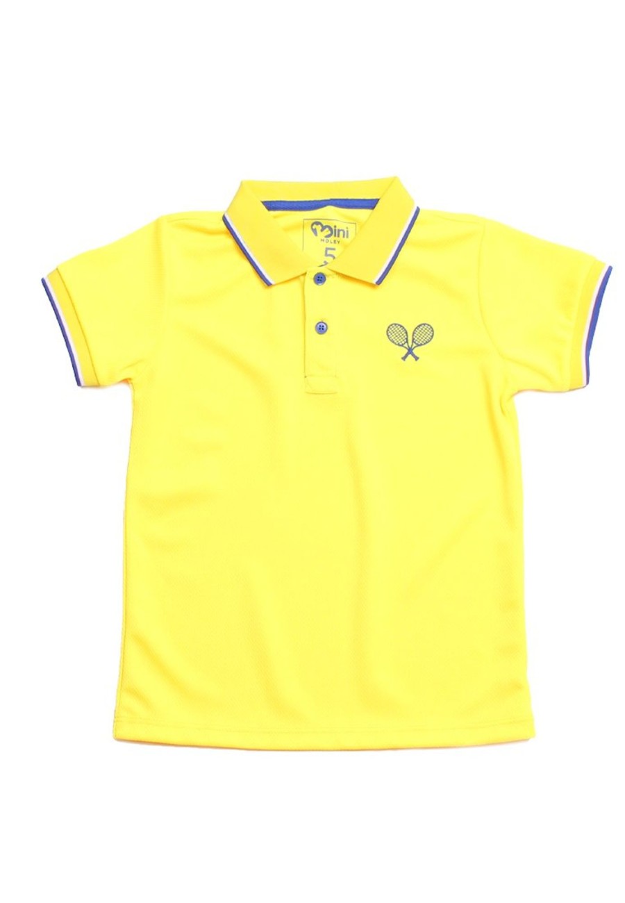 Boys moleyapparels | Racquet Sports Polo T-Shirt Yellow (Boy'S T-Shirt)