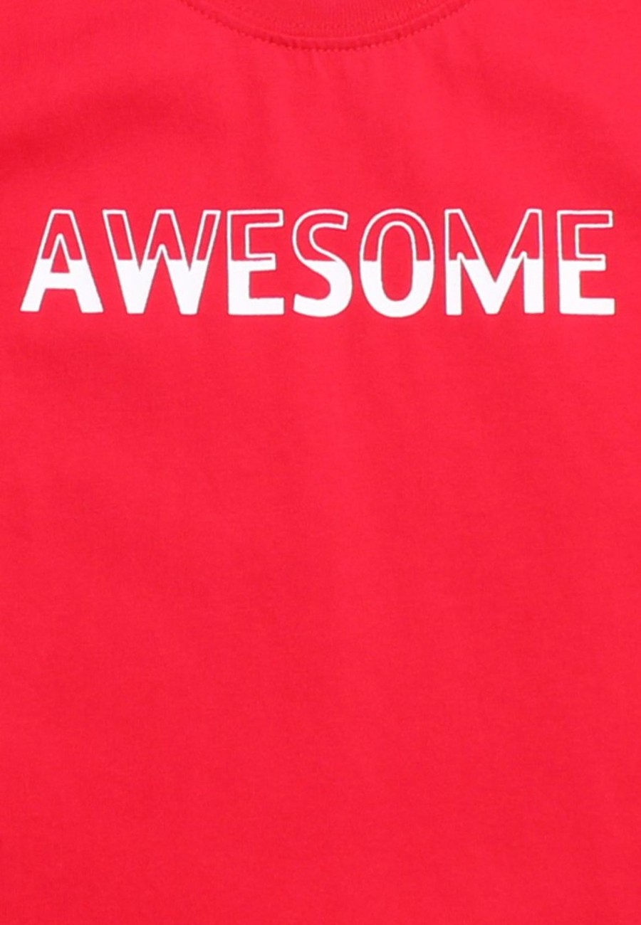 Matching Sets moleyapparels | Awesome Duo Premium T-Shirt Red (Boy'S T-Shirt)