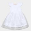 Girls moleyapparels | Glitter Bubble Dress White (Girl'S Dress)