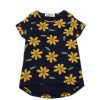 Girls moleyapparels | Sunflower Print T-Shirt Navy (Girl'S Top)