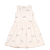 Matching Sets moleyapparels | Dolphin Print Dress Cream (Girl'S Dress)