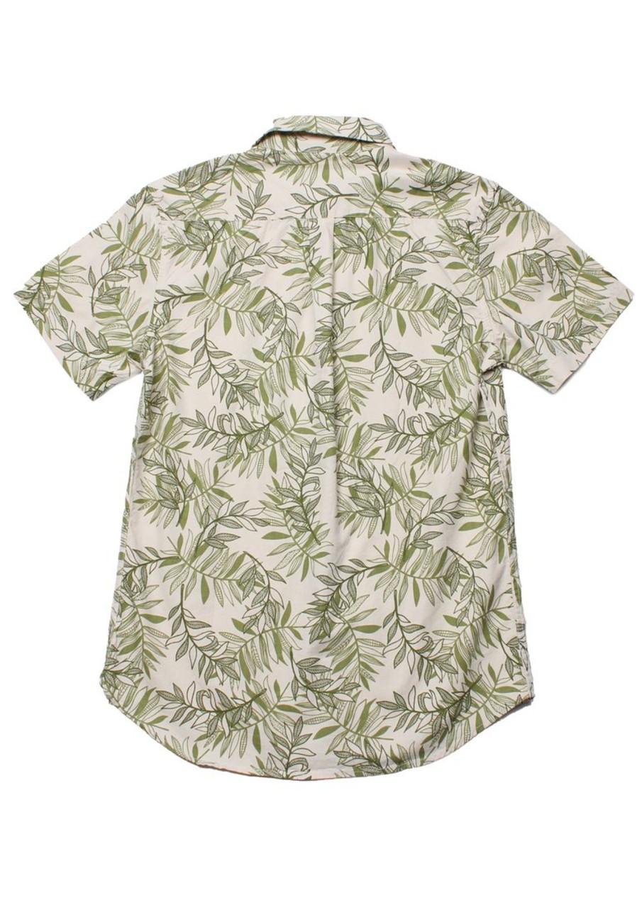 Matching Sets moleyapparels | Tropical Print Short Sleeve Shirt Cream (Men'S Shirt)