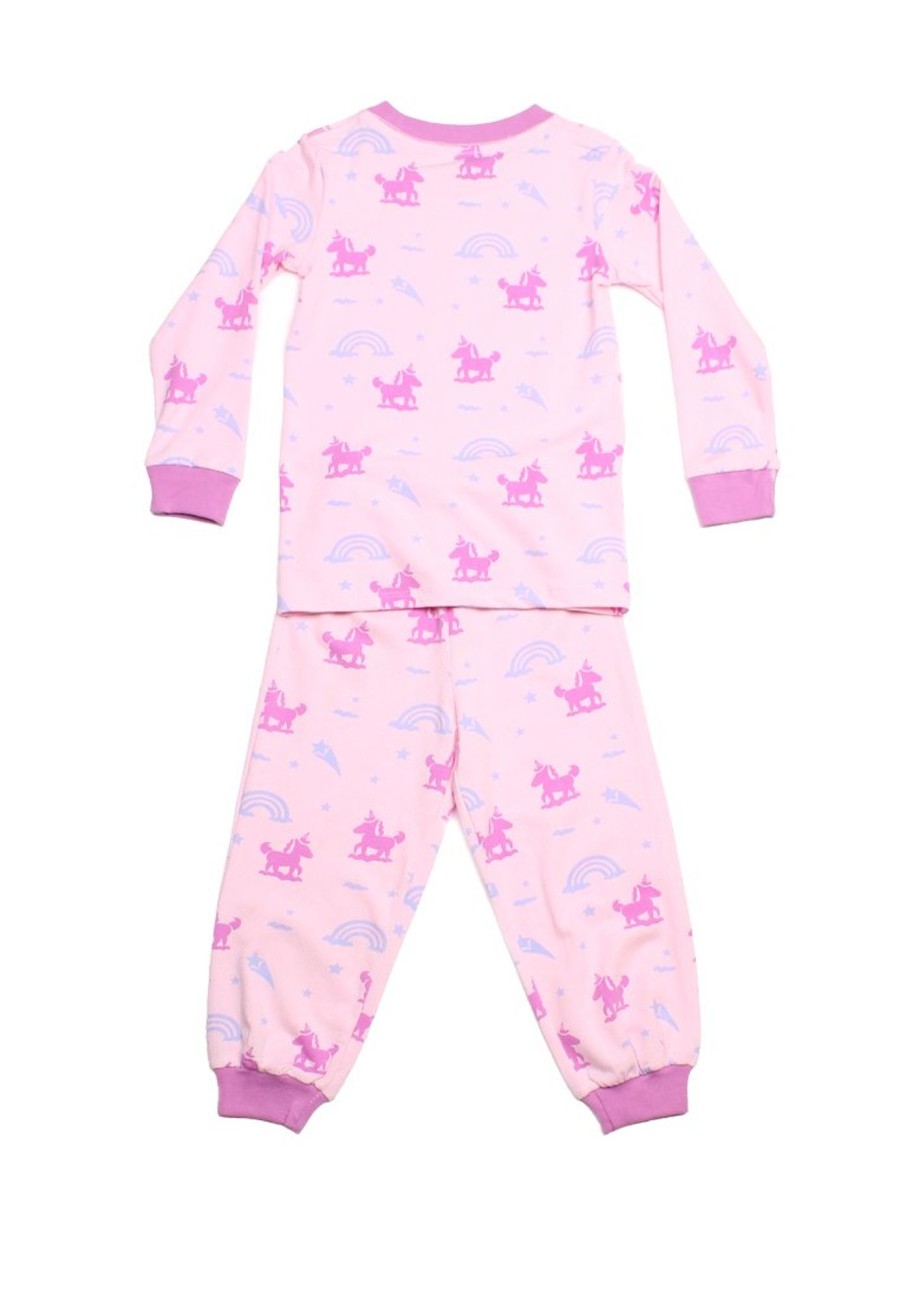 Matching Sets moleyapparels | Unicorn Print Pyjamas Set Pink (Kids' Pyjamas)