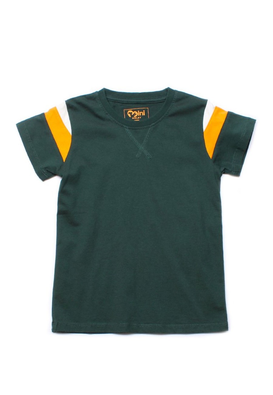 Boys moleyapparels | Colour Block T-Shirt Green (Boy'S T-Shirt)