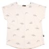 Matching Sets moleyapparels | Dolphin Print Blouse Cream (Ladies' Top)