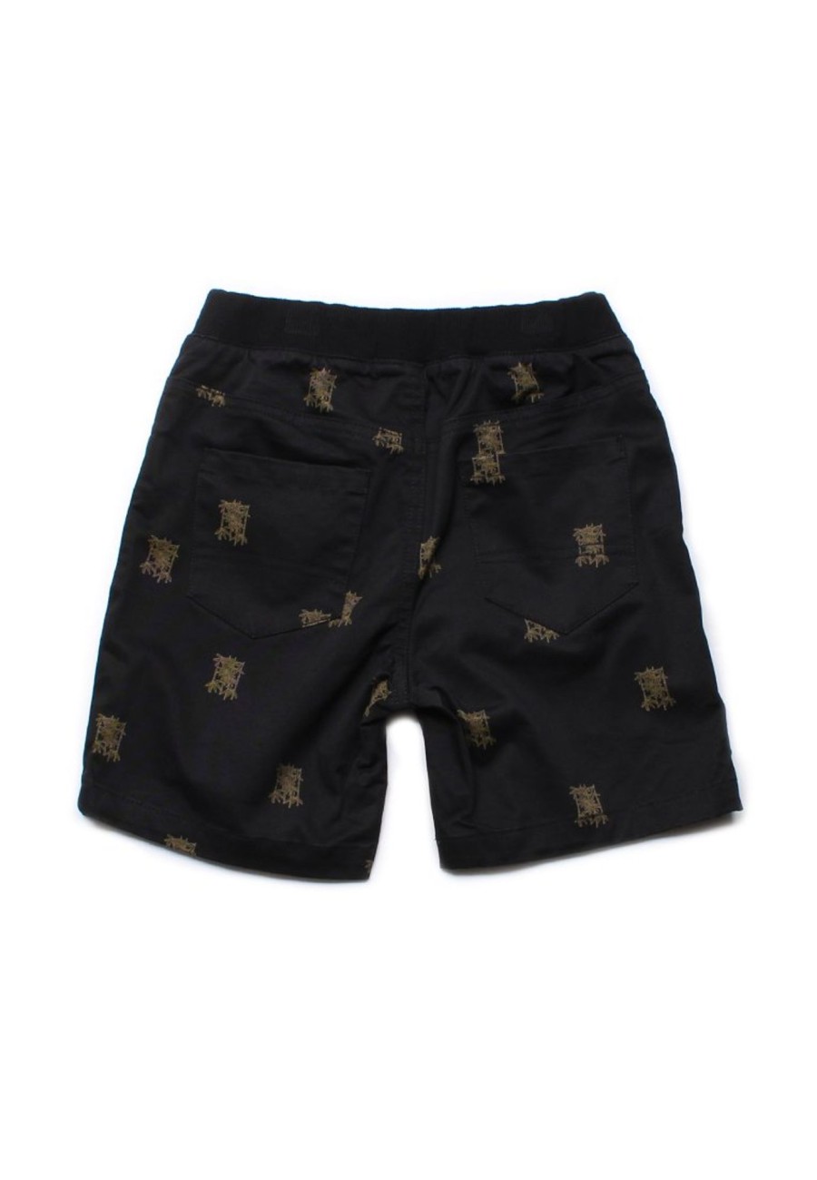 Boys moleyapparels | Bamboo Print Shorts Black (Boy'S Shorts)