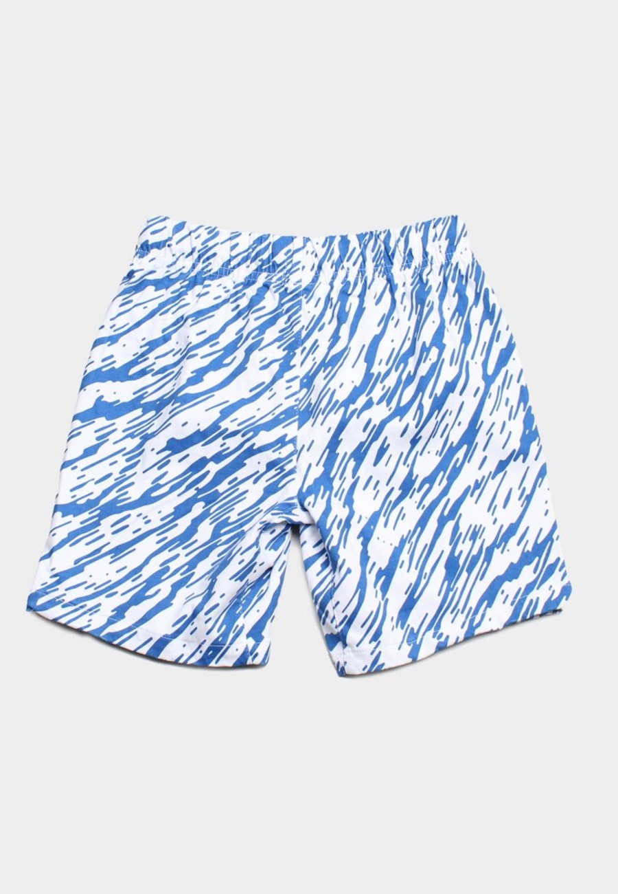 Matching Sets moleyapparels | Wave Casual Drawstring Shorts White (Boy'S Shorts)