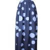 Ladies moleyapparels | Polka Dot 2 Way Midi Skirt Blue (Ladies' Bottom)