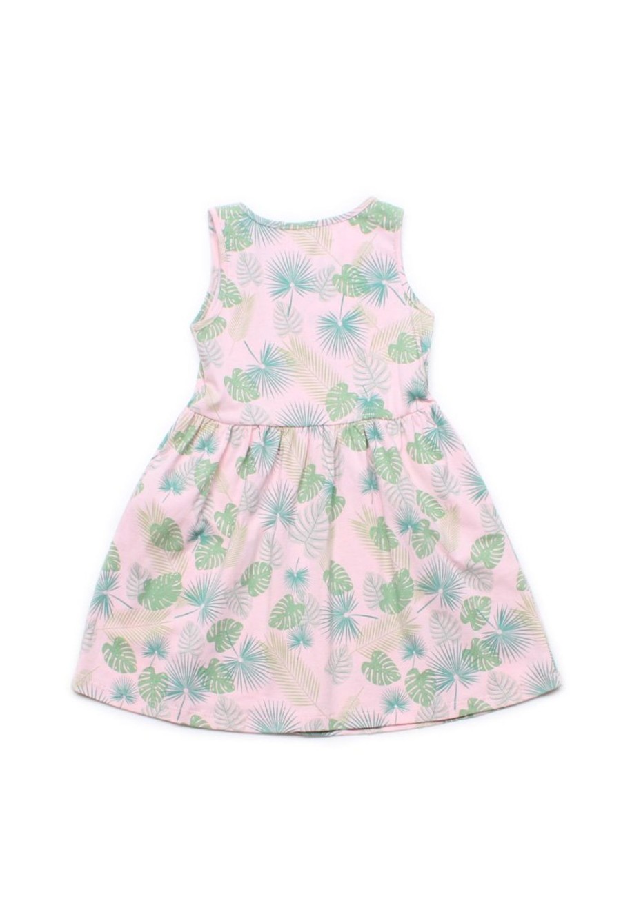 Girls moleyapparels | Foliage Print Dress Pink (Girl'S Dress)