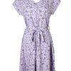 Matching Sets moleyapparels | Ditsy Floral Print Flare Dress Purple (Ladies' Dress)