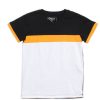 Matching Sets moleyapparels | Colour Block Panel T-Shirt Orange (Boy'S T-Shirt)