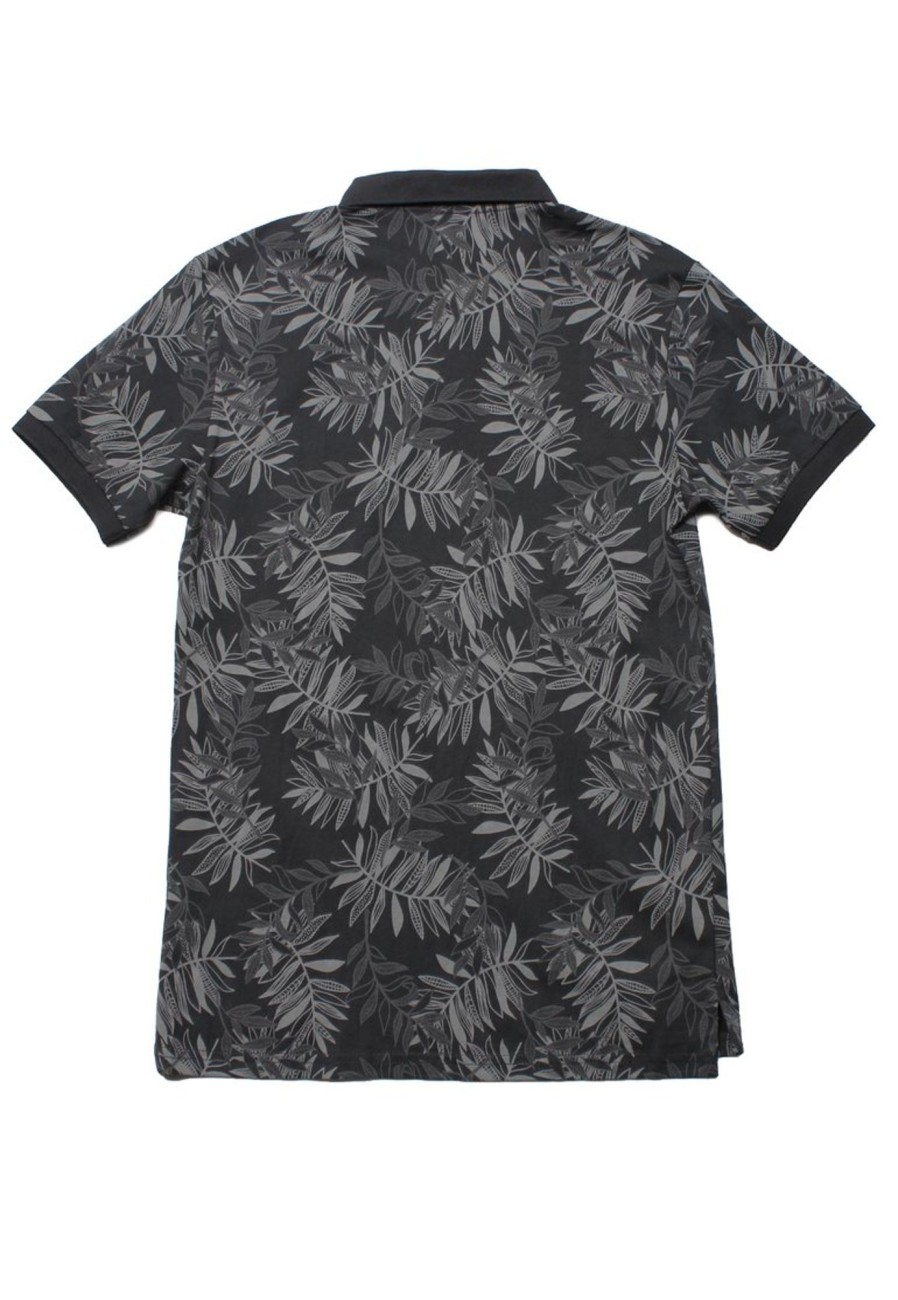 Matching Sets moleyapparels | Tropical Print Polo T-Shirt Grey (Men'S Polo)