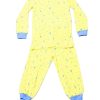 Matching Sets moleyapparels | Starry Night Print Pyjamas Set Yellow (Kids' Pyjamas)