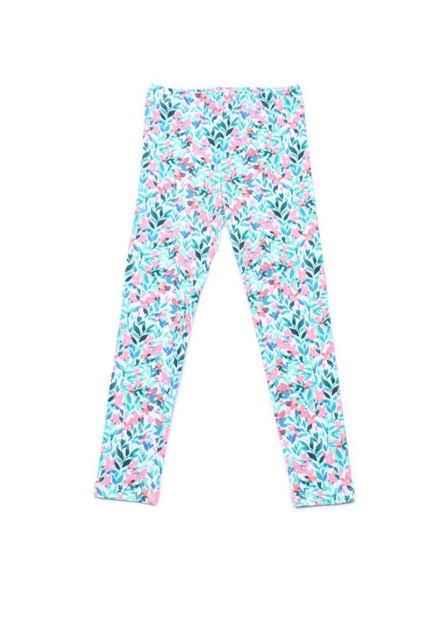 Girls moleyapparels | Floral Print Leggings Pink (Girl'S Bottom)