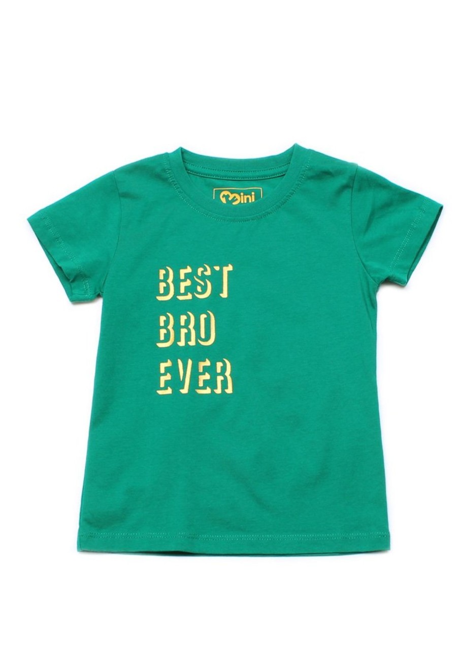 Boys moleyapparels | Best Bro Ever T-Shirt Green (Boy'S T-Shirt)