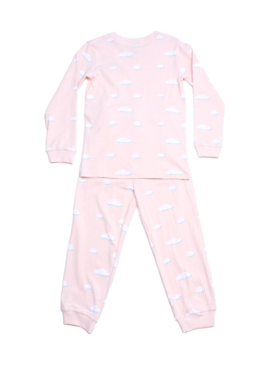 Kids Pyjamas moleyapparels | Clouds Print Pyjamas Set Pink (Kids' Pyjamas)