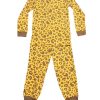 Kids Pyjamas moleyapparels | Leopard Print Pyjamas Set Yellow (Kids' Pyjamas)