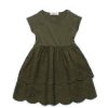 Girls moleyapparels | Eyelet Layered Premium Dress Green (Girl'S Dress)