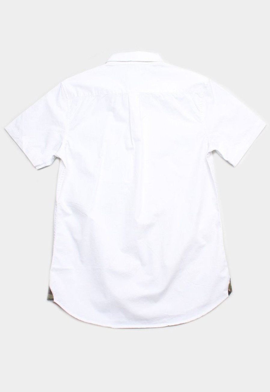 Matching Sets moleyapparels | Camo Detailed Premium Short Sleeve Shirt White (Men'S Shirt)