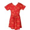 Matching Sets moleyapparels | Japanese Sunray Print Flare Dress Red (Girl'S Dress)