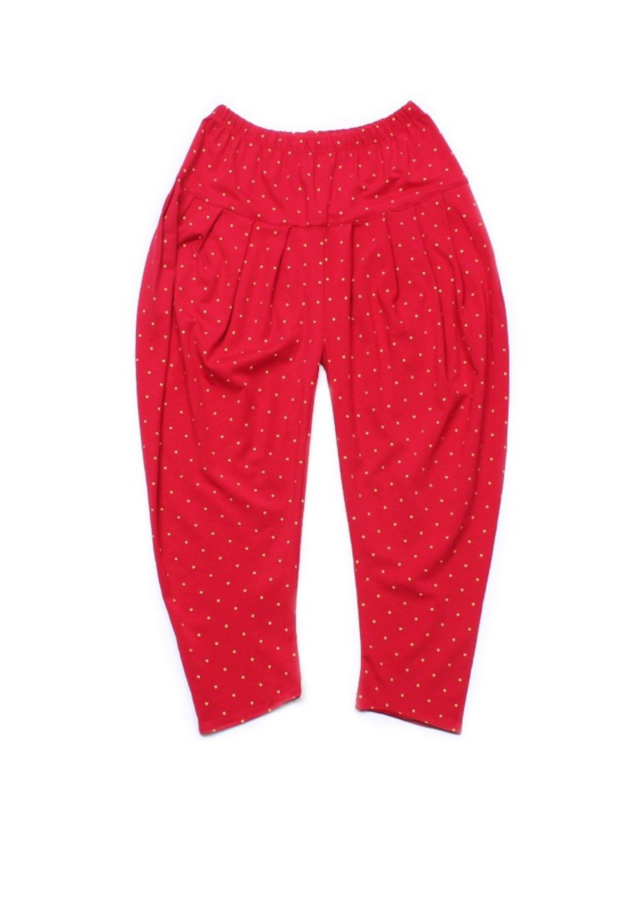 Girls moleyapparels | Polka Dots Print Harem Pants Red (Girl'S Bottom)